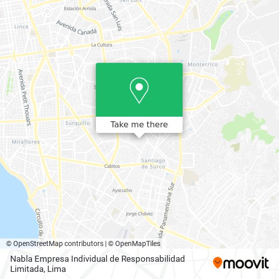 Mapa de Nabla Empresa Individual de Responsabilidad Limitada