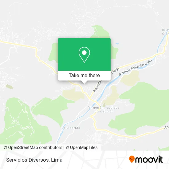 Servicios Diversos map