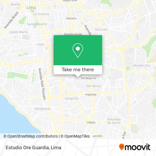 Estudio Ore Guardia map