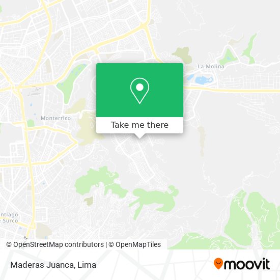 Maderas Juanca map