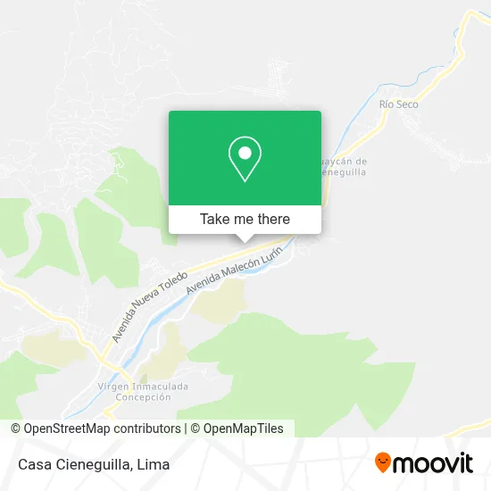 Casa Cieneguilla map
