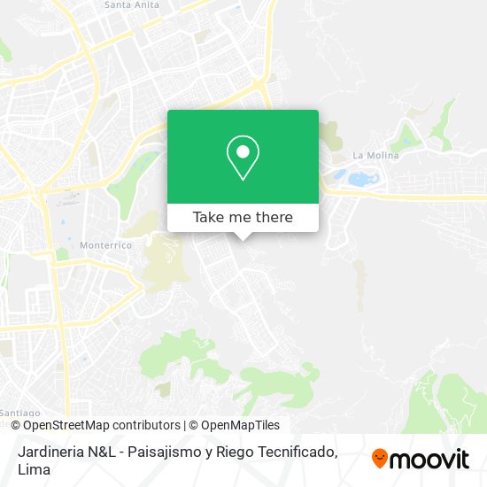 Jardineria N&L - Paisajismo y Riego Tecnificado map