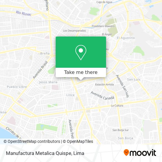 Manufactura Metalica Quispe map