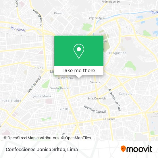 Confecciones Jonisa Srltda map