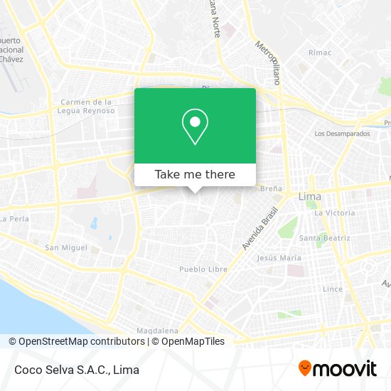 Mapa de Coco Selva S.A.C.