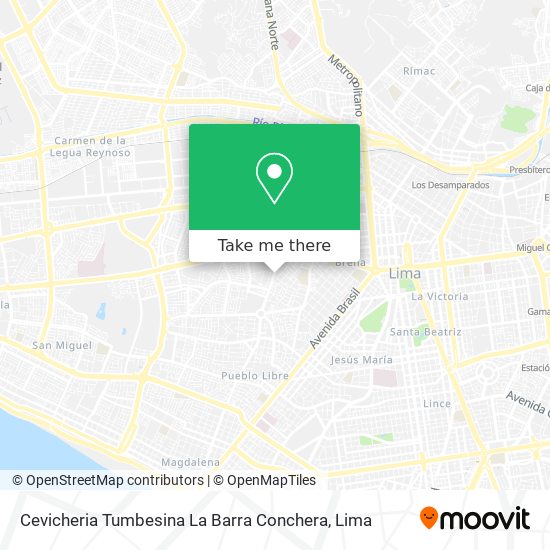 Cevicheria Tumbesina La Barra Conchera map