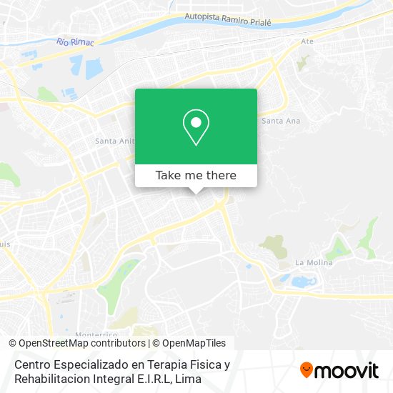 Centro Especializado en Terapia Fisica y Rehabilitacion Integral E.I.R.L map