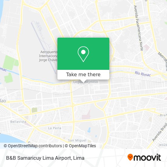 B&B Samaricuy Lima Airport map