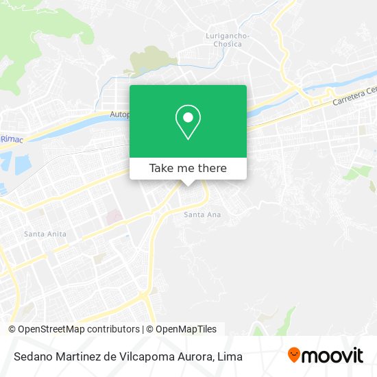 Sedano Martinez de Vilcapoma Aurora map