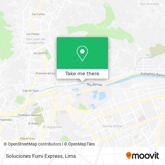 Soluciones Fumi Express map