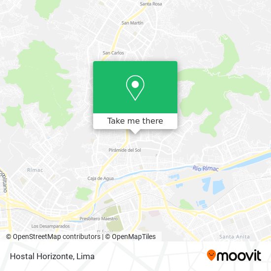 Hostal Horizonte map