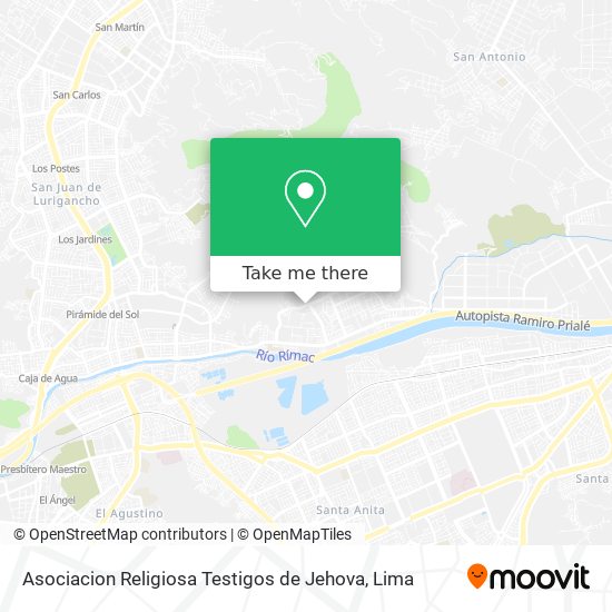 Mapa de Asociacion Religiosa Testigos de Jehova