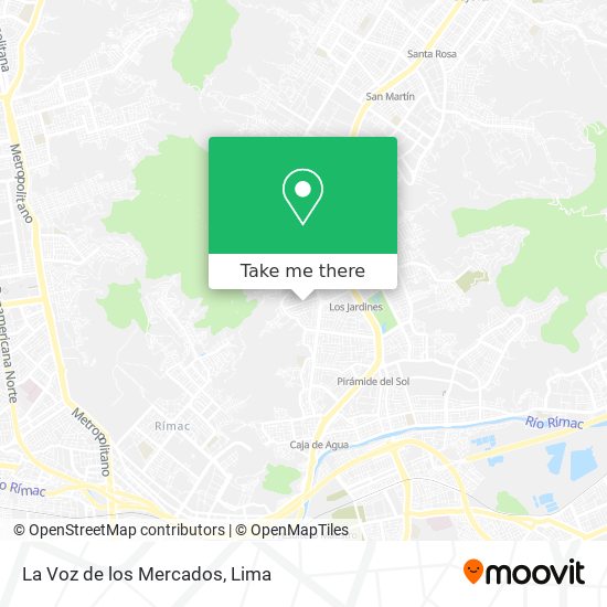 La Voz de los Mercados map