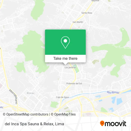 del Inca Spa Sauna & Relax map