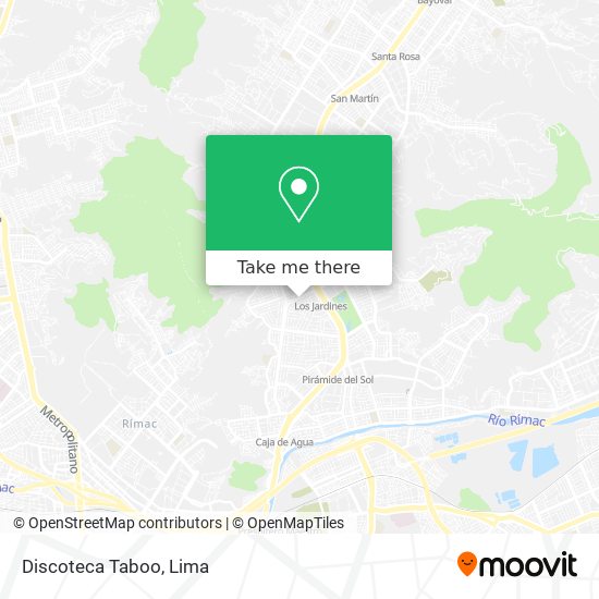 Mapa de Discoteca Taboo