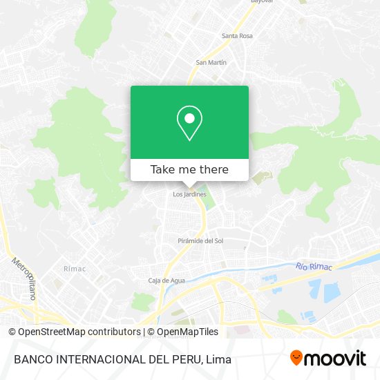 BANCO INTERNACIONAL DEL PERU map