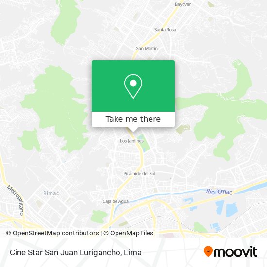Cine Star San Juan Lurigancho map