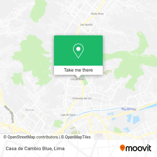Casa de Cambio Blue map