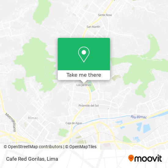Cafe Red Gorilas map
