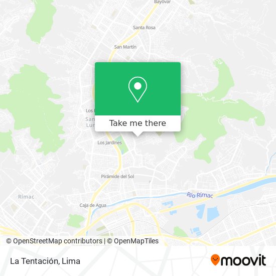 Mapa de La Tentación