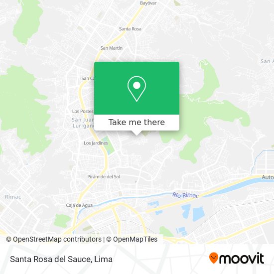 Santa Rosa del Sauce map