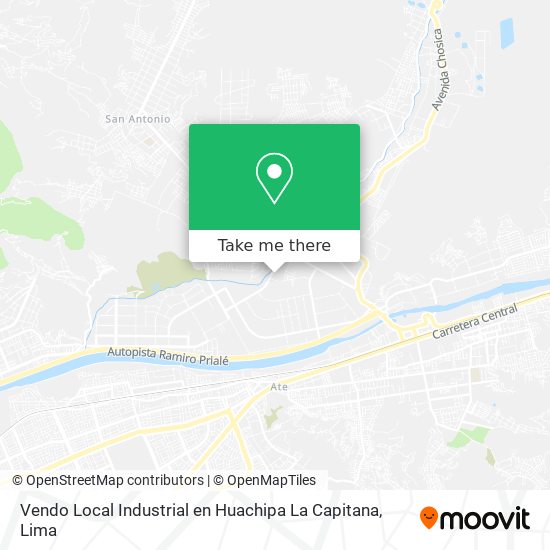 Vendo Local Industrial en Huachipa La Capitana map