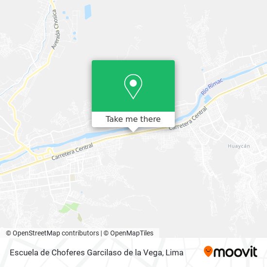 Mapa de Escuela de Choferes Garcilaso de la Vega