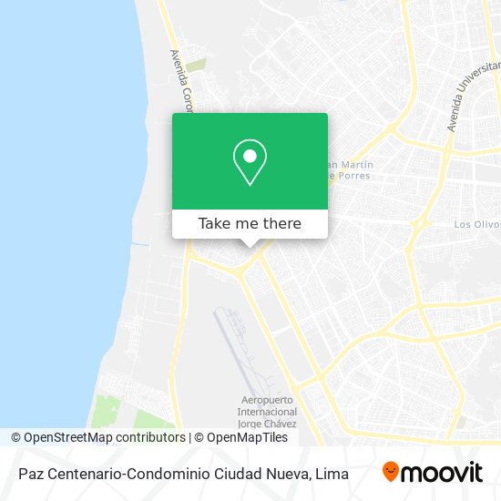 Mapa de Paz Centenario-Condominio Ciudad Nueva