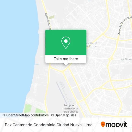 Mapa de Paz Centenario-Condominio Ciudad Nueva