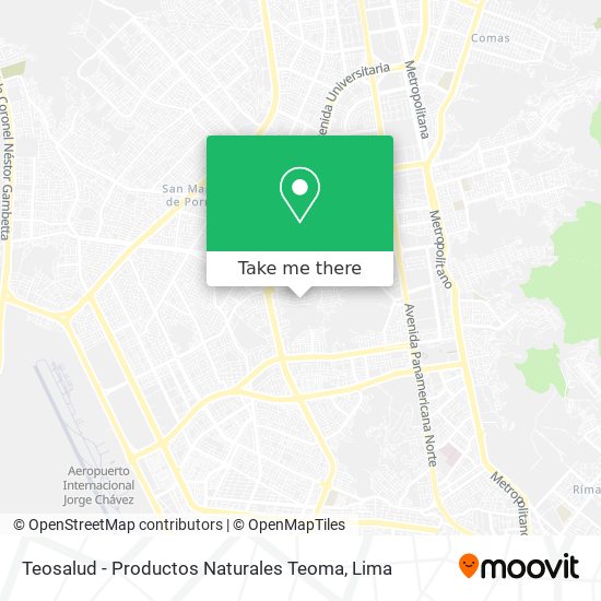 Teosalud - Productos Naturales Teoma map