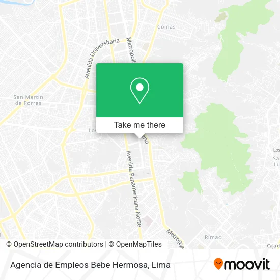 Mapa de Agencia de Empleos Bebe Hermosa