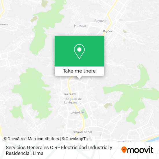 Servicios Generales C.R - Electricidad Industrial y Residencial map