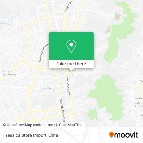 Mapa de Yessica Store Import