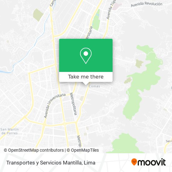 Transportes y Servicios Mantilla map