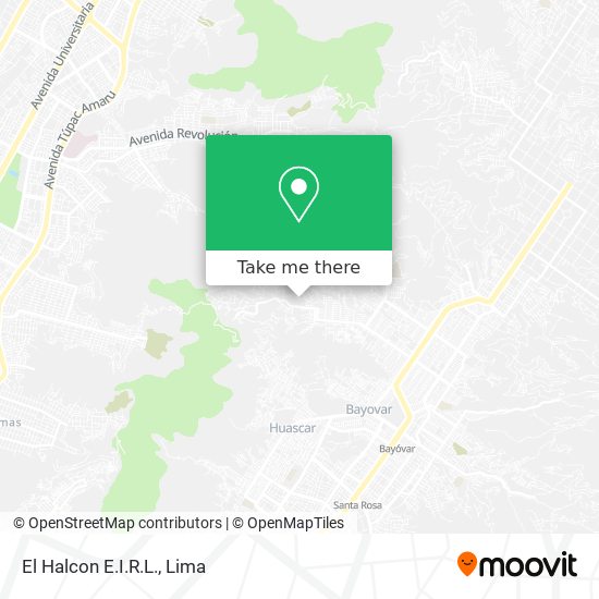 Mapa de El Halcon E.I.R.L.