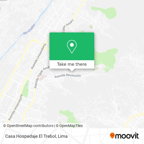 Casa Hospedaje El Trebol map