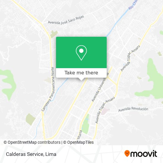 Calderas Service map