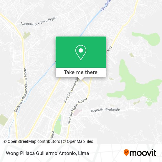 Wong Pillaca Guillermo Antonio map