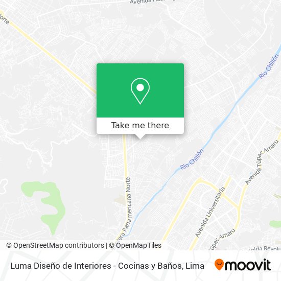 Mapa de Luma Diseño de Interiores - Cocinas y Baños