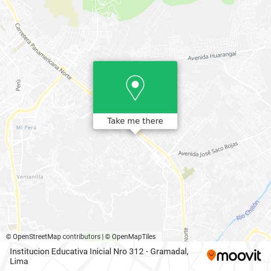 Institucion Educativa Inicial Nro 312 - Gramadal map
