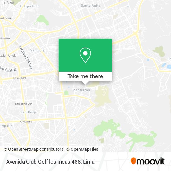 Avenida Club Golf los Incas 488 map