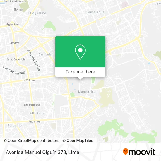 Mapa de Avenida Manuel Olguín 373