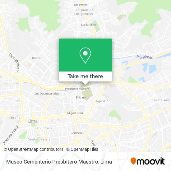 Mapa de Museo Cementerio Presbítero Maestro