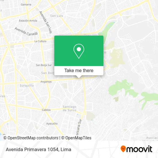 Mapa de Avenida Primavera 1054