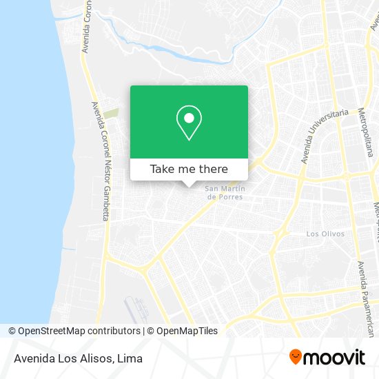 Avenida Los Alisos map