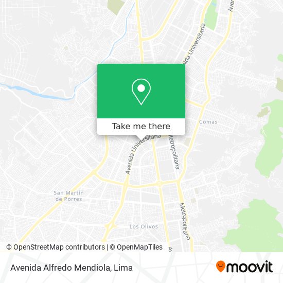 Mapa de Avenida Alfredo Mendiola