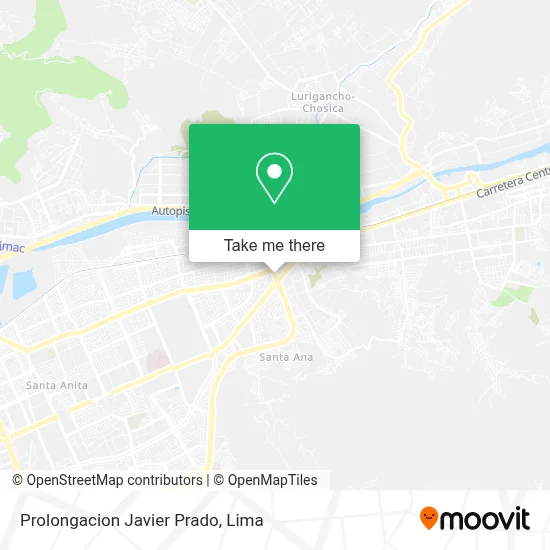 Prolongacion Javier Prado map
