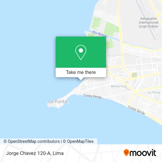 Jorge Chavez 120-A map