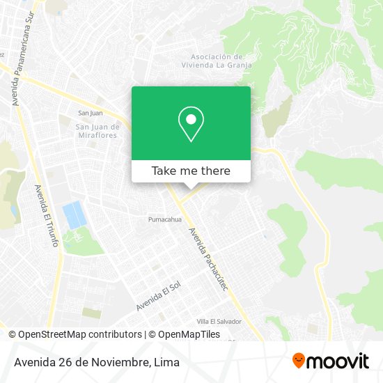 Mapa de Avenida 26 de Noviembre