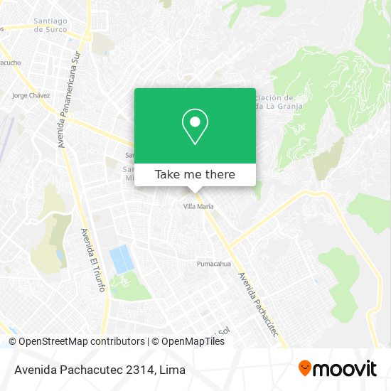 Avenida Pachacutec 2314 map